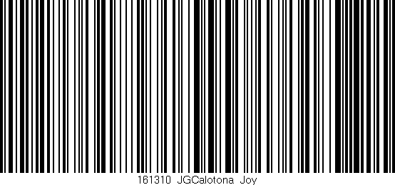Código de barras (EAN, GTIN, SKU, ISBN): '161310_JGCalotona_Joy'