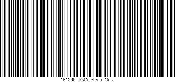 Código de barras (EAN, GTIN, SKU, ISBN): '161338_JGCalotona_Onix'