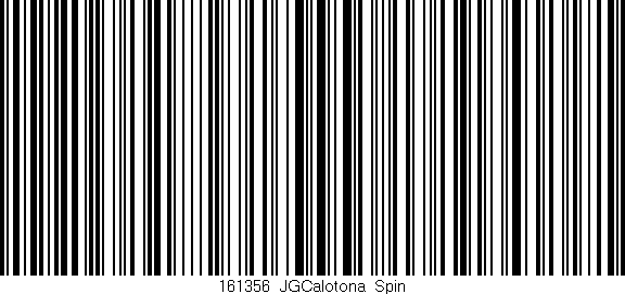 Código de barras (EAN, GTIN, SKU, ISBN): '161356_JGCalotona_Spin'