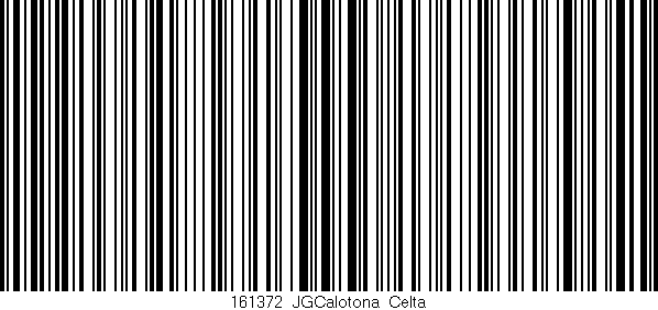 Código de barras (EAN, GTIN, SKU, ISBN): '161372_JGCalotona_Celta'