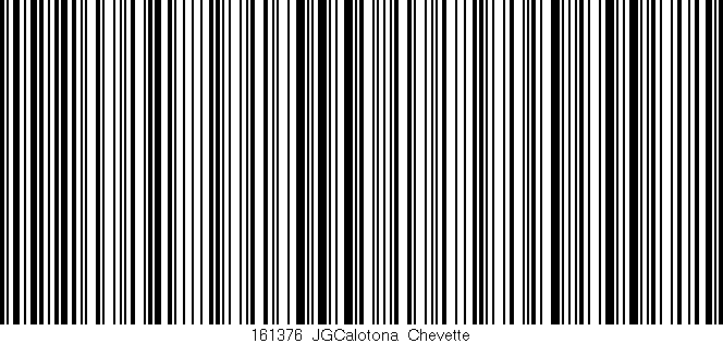 Código de barras (EAN, GTIN, SKU, ISBN): '161376_JGCalotona_Chevette'