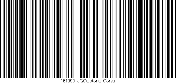 Código de barras (EAN, GTIN, SKU, ISBN): '161390_JGCalotona_Corsa'