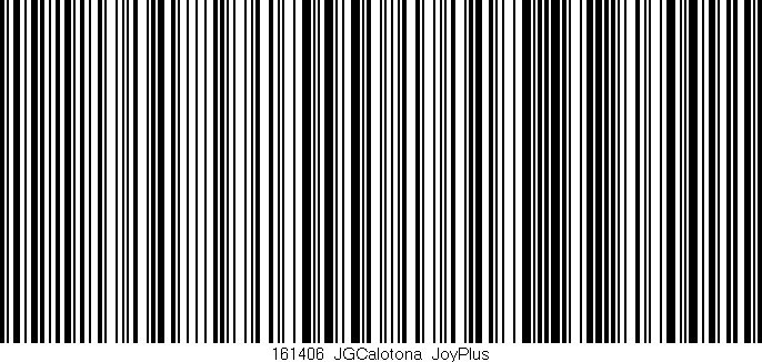 Código de barras (EAN, GTIN, SKU, ISBN): '161406_JGCalotona_JoyPlus'