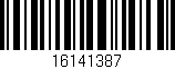 Código de barras (EAN, GTIN, SKU, ISBN): '16141387'