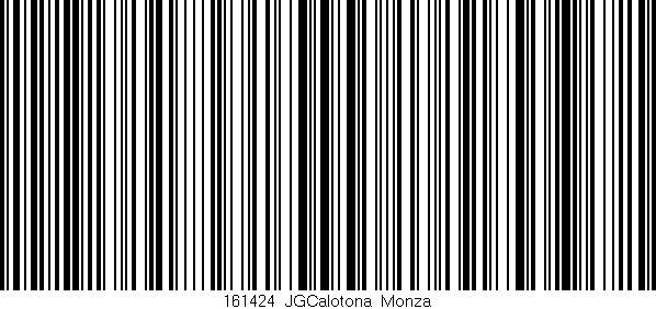 Código de barras (EAN, GTIN, SKU, ISBN): '161424_JGCalotona_Monza'