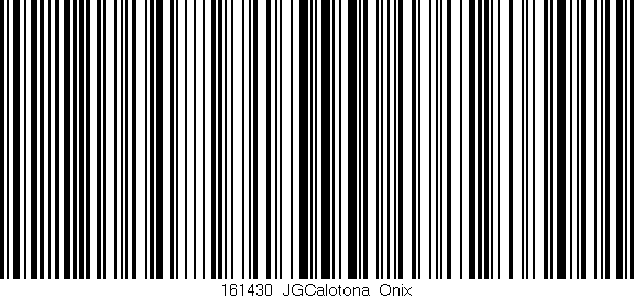 Código de barras (EAN, GTIN, SKU, ISBN): '161430_JGCalotona_Onix'