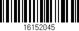 Código de barras (EAN, GTIN, SKU, ISBN): '16152045'
