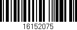 Código de barras (EAN, GTIN, SKU, ISBN): '16152075'