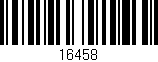 Código de barras (EAN, GTIN, SKU, ISBN): '16458'