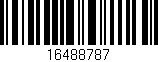 Código de barras (EAN, GTIN, SKU, ISBN): '16488787'
