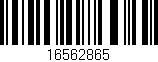 Código de barras (EAN, GTIN, SKU, ISBN): '16562865'