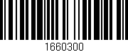 Código de barras (EAN, GTIN, SKU, ISBN): '1660300'