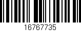 Código de barras (EAN, GTIN, SKU, ISBN): '16767735'