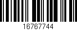 Código de barras (EAN, GTIN, SKU, ISBN): '16767744'
