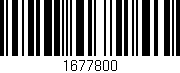 Código de barras (EAN, GTIN, SKU, ISBN): '1677800'