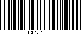 Código de barras (EAN, GTIN, SKU, ISBN): '168CBGFVU'