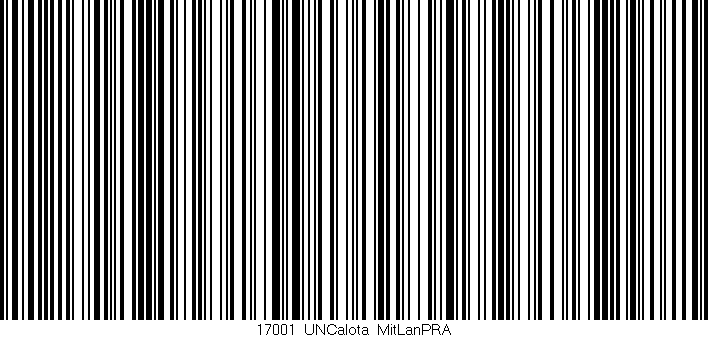 Código de barras (EAN, GTIN, SKU, ISBN): '17001_UNCalota_MitLanPRA'
