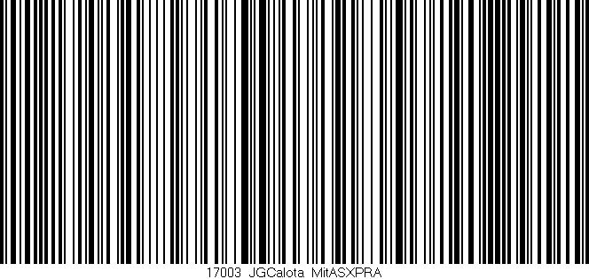 Código de barras (EAN, GTIN, SKU, ISBN): '17003_JGCalota_MitASXPRA'