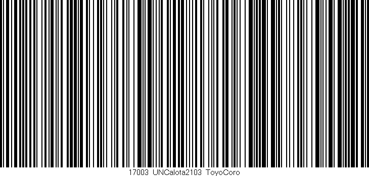 Código de barras (EAN, GTIN, SKU, ISBN): '17003_UNCalota2103_ToyoCoro'