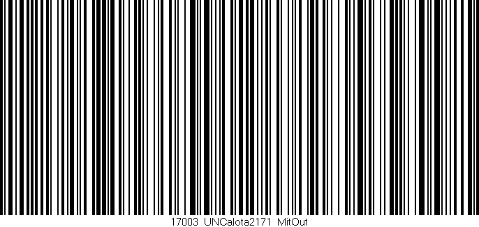 Código de barras (EAN, GTIN, SKU, ISBN): '17003_UNCalota2171_MitOut'