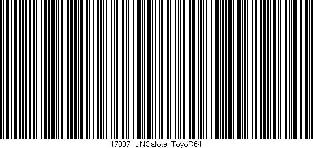 Código de barras (EAN, GTIN, SKU, ISBN): '17007_UNCalota_ToyoR64'