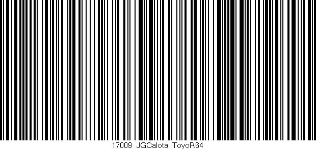 Código de barras (EAN, GTIN, SKU, ISBN): '17009_JGCalota_ToyoR64'