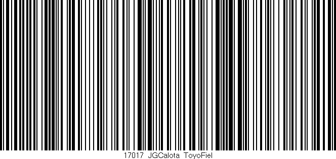 Código de barras (EAN, GTIN, SKU, ISBN): '17017_JGCalota_ToyoFiel'