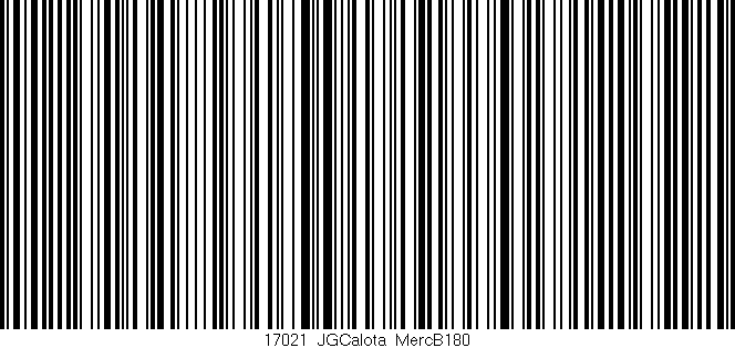 Código de barras (EAN, GTIN, SKU, ISBN): '17021_JGCalota_MercB180'