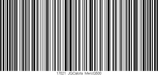 Código de barras (EAN, GTIN, SKU, ISBN): '17021_JGCalota_MercG500'