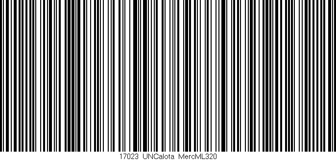 Código de barras (EAN, GTIN, SKU, ISBN): '17023_UNCalota_MercML320'