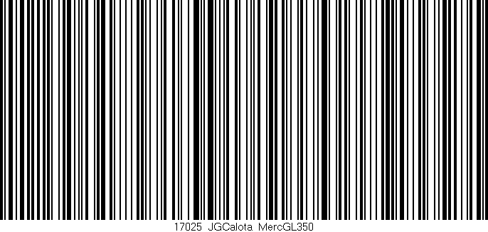 Código de barras (EAN, GTIN, SKU, ISBN): '17025_JGCalota_MercGL350'