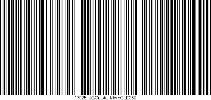 Código de barras (EAN, GTIN, SKU, ISBN): '17025_JGCalota_MercGLE350'