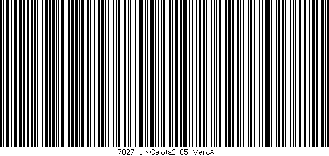 Código de barras (EAN, GTIN, SKU, ISBN): '17027_UNCalota2105_MercA'