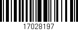 Código de barras (EAN, GTIN, SKU, ISBN): '17028197'