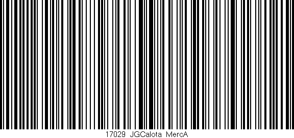 Código de barras (EAN, GTIN, SKU, ISBN): '17029_JGCalota_MercA'