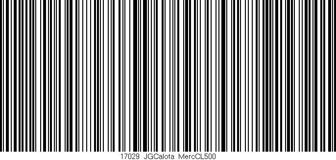 Código de barras (EAN, GTIN, SKU, ISBN): '17029_JGCalota_MercCL500'