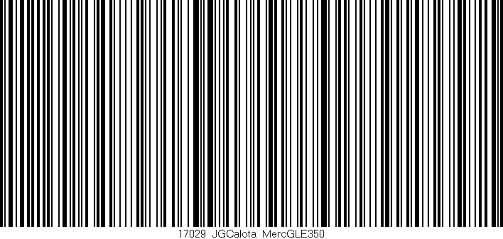 Código de barras (EAN, GTIN, SKU, ISBN): '17029_JGCalota_MercGLE350'