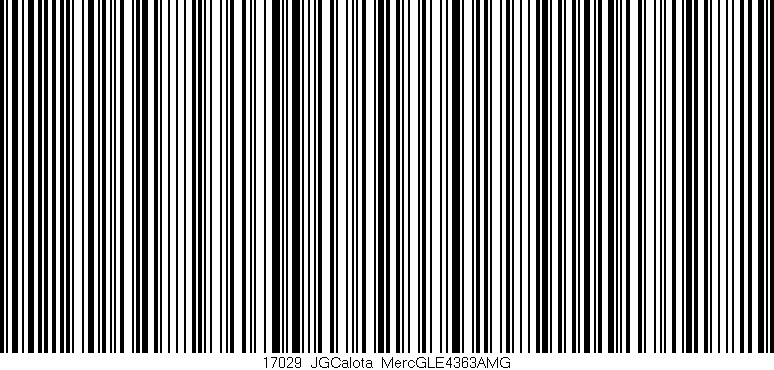 Código de barras (EAN, GTIN, SKU, ISBN): '17029_JGCalota_MercGLE4363AMG'