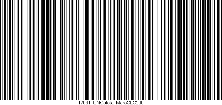 Código de barras (EAN, GTIN, SKU, ISBN): '17031_UNCalota_MercCLC200'