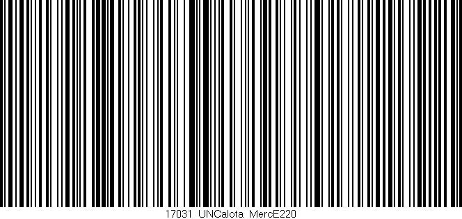 Código de barras (EAN, GTIN, SKU, ISBN): '17031_UNCalota_MercE220'