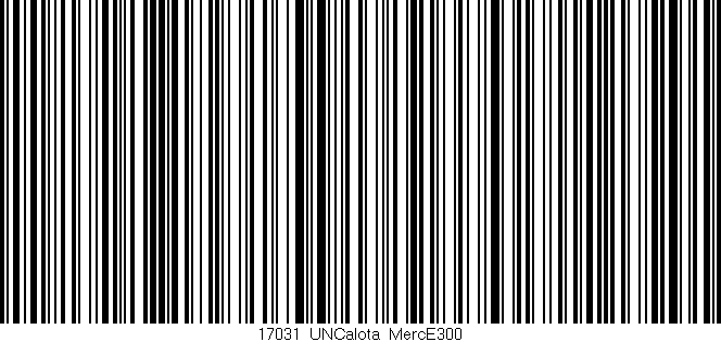 Código de barras (EAN, GTIN, SKU, ISBN): '17031_UNCalota_MercE300'