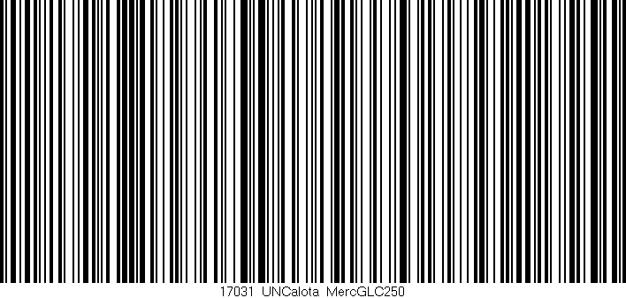 Código de barras (EAN, GTIN, SKU, ISBN): '17031_UNCalota_MercGLC250'