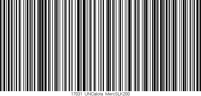 Código de barras (EAN, GTIN, SKU, ISBN): '17031_UNCalota_MercSLK200'