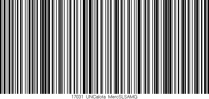 Código de barras (EAN, GTIN, SKU, ISBN): '17031_UNCalota_MercSLSAMG'