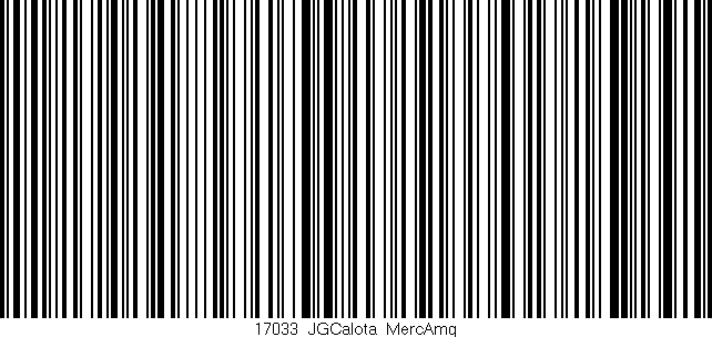 Código de barras (EAN, GTIN, SKU, ISBN): '17033_JGCalota_MercAmg'