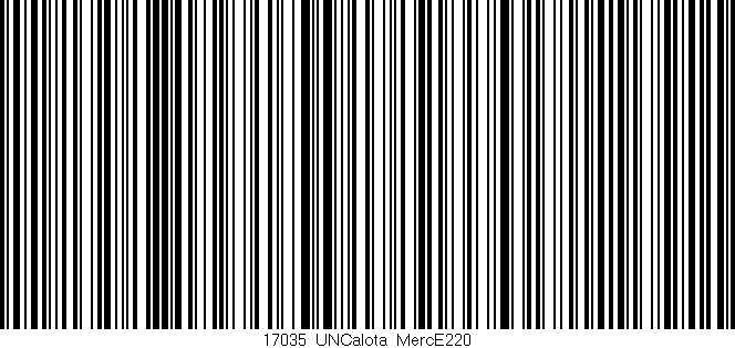 Código de barras (EAN, GTIN, SKU, ISBN): '17035_UNCalota_MercE220'