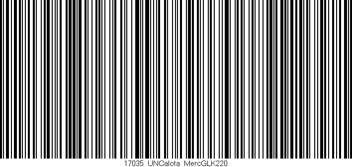 Código de barras (EAN, GTIN, SKU, ISBN): '17035_UNCalota_MercGLK220'