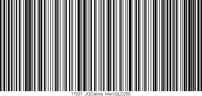 Código de barras (EAN, GTIN, SKU, ISBN): '17037_JGCalota_MercGLC250'