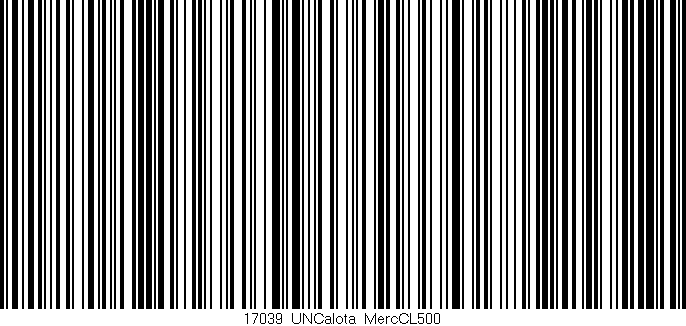 Código de barras (EAN, GTIN, SKU, ISBN): '17039_UNCalota_MercCL500'