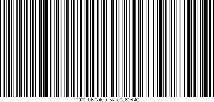 Código de barras (EAN, GTIN, SKU, ISBN): '17039_UNCalota_MercCL63AMG'